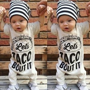 'Let's taco bout it' baby jumpsuit